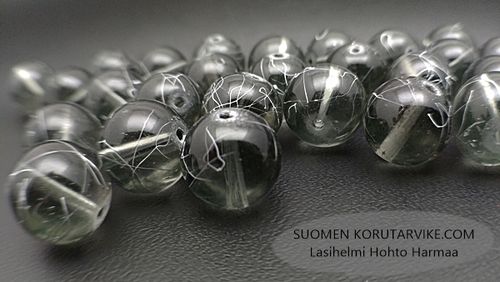 Glass bead Hohto 10mm gray 50g