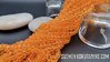 Lasihelmi kristalli 4mm Abacus oranssi nauha