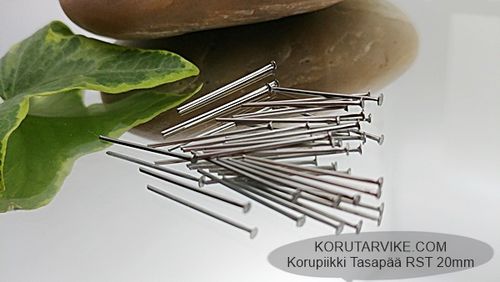 Jewelry spike Flat head 20mm stainless steel 10g (approx. 156 pcs.)