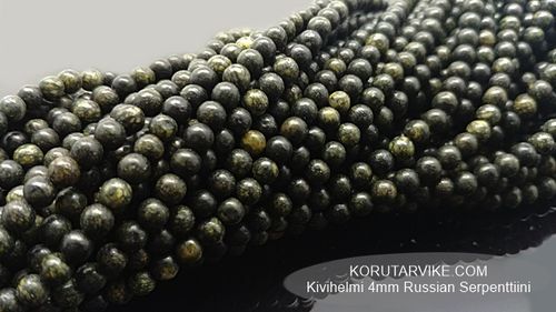 Stone bead 4mm Russian Serpentine strand