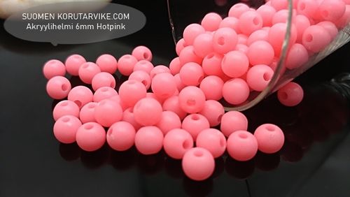 Acrylic bead 6mm Candy Hotpink 20g