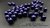 Acrylic bead 8mm reflective dark blue 20pcs