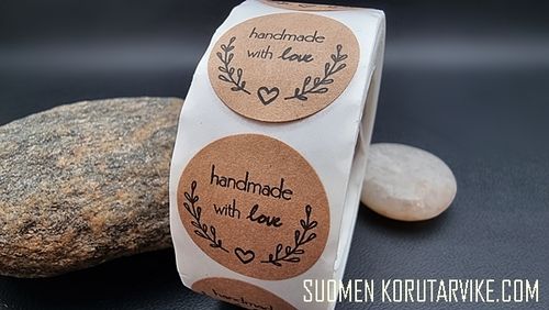 Tarrat ruskea Handmade with Love Rulla