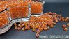 Seed beads 4mm orange AB 25g ca 320st