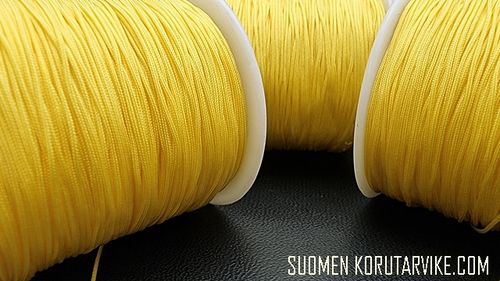 Nylon thread 0,8mm yellow 10m