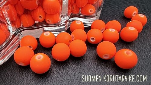 Silikon pärla 10mm orange 30st