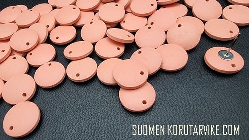 Wood pendants 15mm round nude 10pc